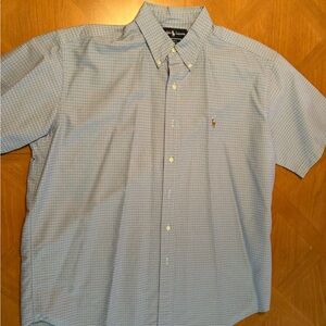 Ralph Lauren Light Blue Checkered Casual Shirt